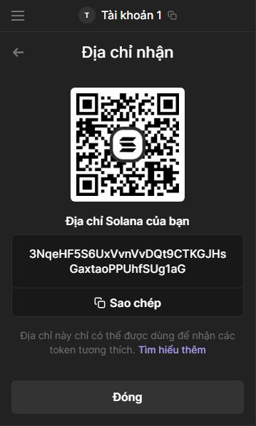 Nhận token bằng Phantom wallet bước 3