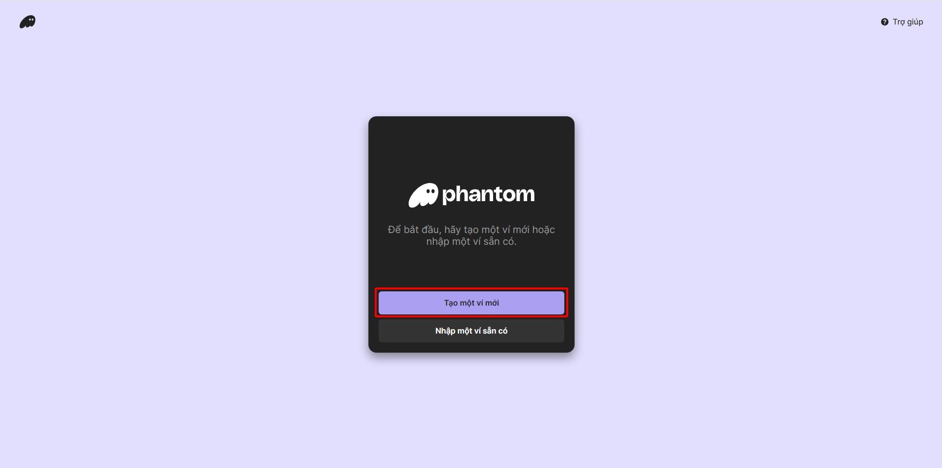 tạo ví Phantom wallet bước 2