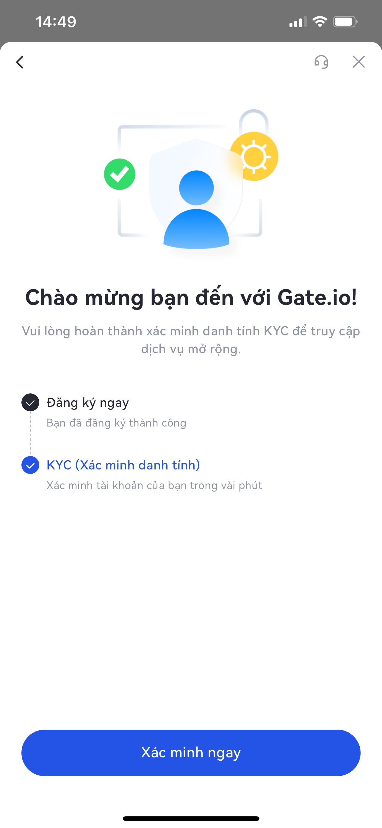 Đăng ký sàn Gate bước 5